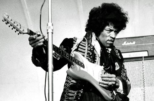 Meister der Gitarre und  Protagonisten der Hippie-Kultur: Der legendäre Musiker Jimi Hendrix Foto: AFP