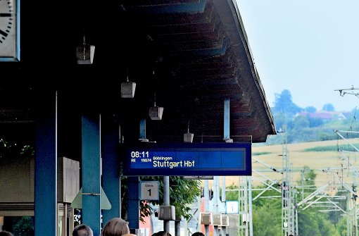 Am Herrenberger Bahnhof ist fast wieder Normalität eingekehrt Foto: factum/Granville