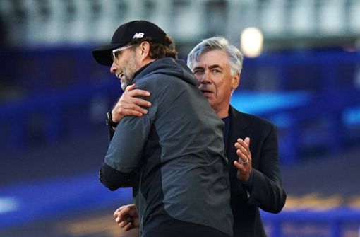 Trainerduell in Liverpool an diesem Samstag: Jürgen Klopp (li.) gegen Carlo Ancelotti Foto: imago//Jon Super