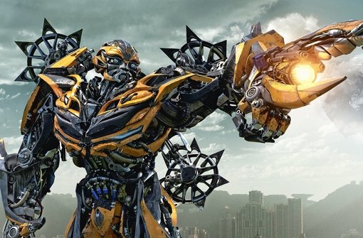 Auch im vierten Teil  ein prächtiger Bursche mit Charakter und kampfeslustiger denn je: Der Autobot Bumblebee  in „Transformers: Ära des Untergangs“ Foto: Paramount
