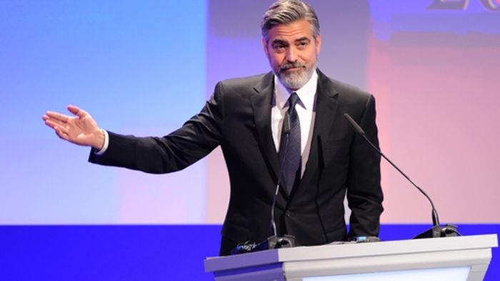 Clooney schickt Videbotschaft nach Kiew