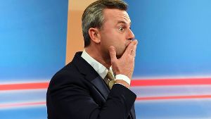 Huch, das war nichts: der Verlierer der österreichischen Präsidentenwahl Norbert Hofer. Foto: AFP
