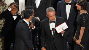 Laudator Warren Beatty sorgte für eine große Verwirrung bei den Oscars, als er den falschen Film verkündete. Foto: AFP