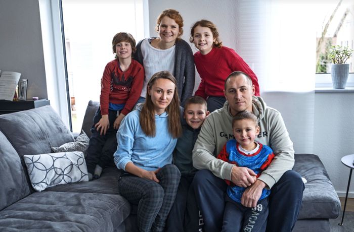 Ukrainische Flüchtlingsfamilie in Göppingen: Heute sind andere Dinge wichtiger​