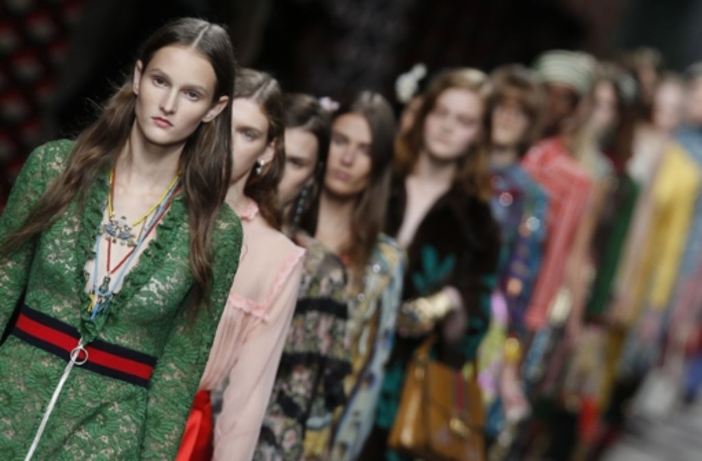Die Weltmarke Gucci überraschte zu Beginn der Mailänder Modewoche mit mutigen Designs.