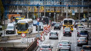 Der Verkehr am Neckartor soll reduziert werden. Foto: Lichtgut/Achim Zweygarth