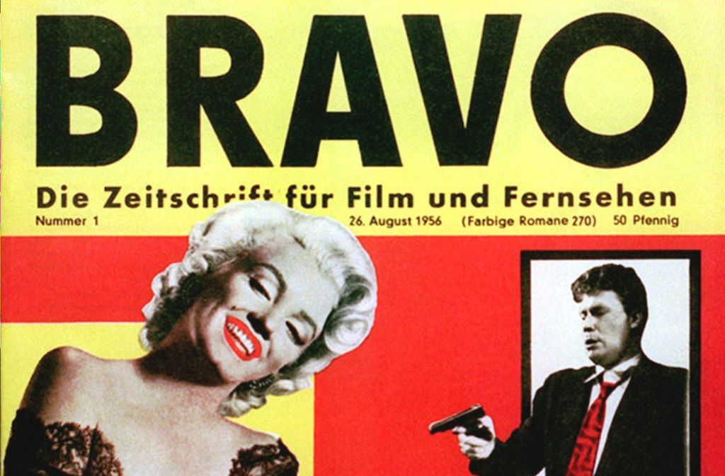 Cover der ersten „Bravo“ vom 26. August 1956 mit Marylin Monroe.
