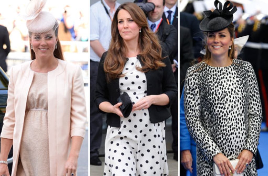 Endlich ist von der herzoglichen Schwangerschaft etwas zu sehen. Die spannende Frage für Modeexperten: In welche feinen Stöffchen hüllt Herzogin Kate ihren Babybauch?