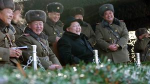 Nordkoreas Diktator Kim Jong-un provoziert mit Atomtests. Foto: KCNA