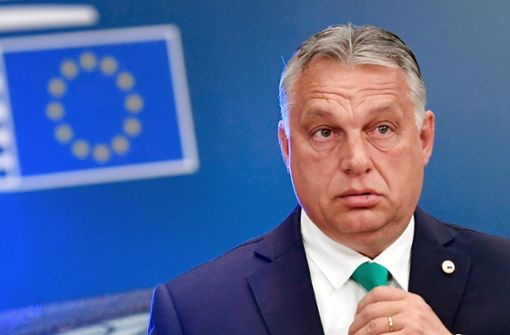„Migrationskrieg im Sitzungssaal“, Orban stand ziemlich allein gegen den Rest der EU. Foto: dpa/John Thys
