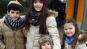 Vor wenigen Tagen waren sie noch in Stuttgart: die vier Kinder der Familie Haliti. Foto: privat