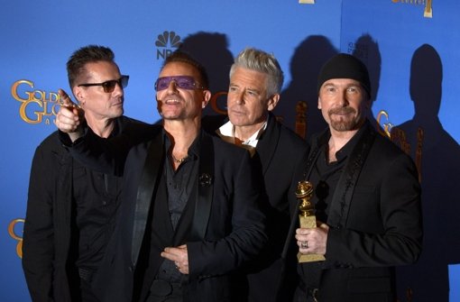 Die Rockband U2 erhält den Bambi in der Kategorie Musik International. Foto: dpa
