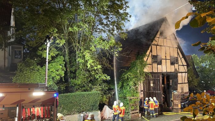 Hunderttausende Euro Schaden nach Brand in Fachwerkhaus