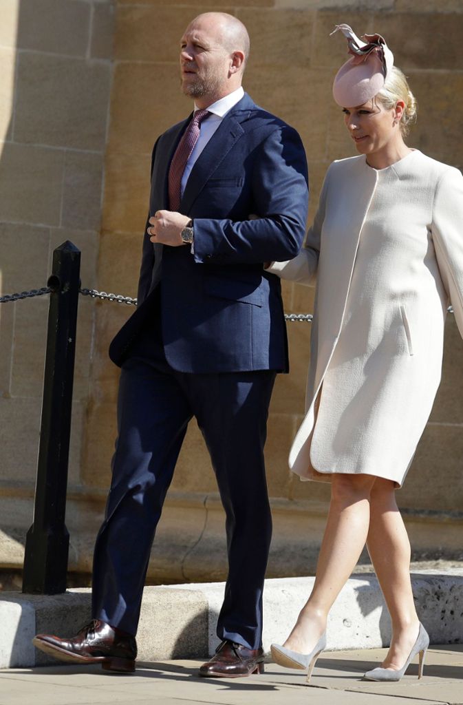 Zara Phillips, die Tochter von Prinzessin Anne kam zusammen mit ihrem Mann Mike Tindall.