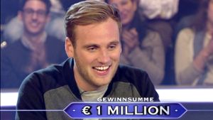 Frischgebackener Millionär: Leon Windscheid gewinnt in Jauchs Sendung eine Million Euro. Foto: RTL