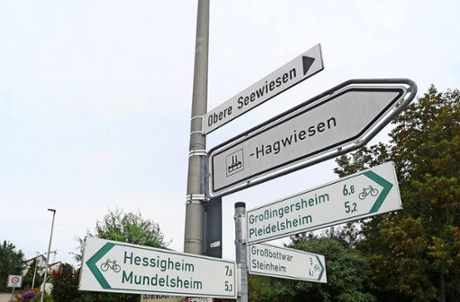 Der  Radweg aus Steinheim sollte bei seiner Ankunft in Höpfigheim anders gestaltet werden, findet eine Rätin. Foto: Werner Kuhnle