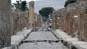 In den Straßen der versunkenen Stadt Pompeji darf wieder gebummelt werden. Foto: dpa/Alessandra Tarantino