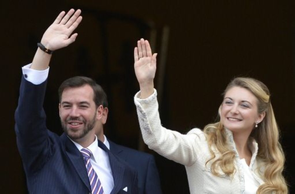 Ja-Sager: Stéphanie de Lannoy und Erbgroßherzog Guillaume von Luxemburg sind verheiratet - standesamtlich zumindest.