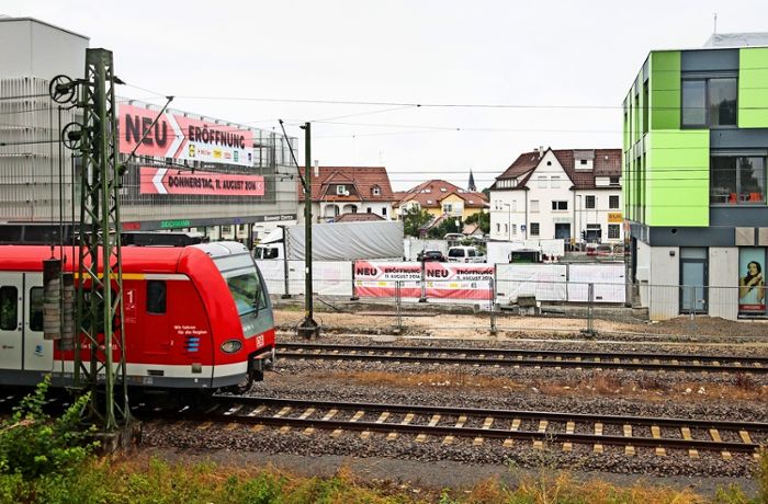 Bahnhofsareal in Ditzingen: Mit dem  Zug in die Zukunft