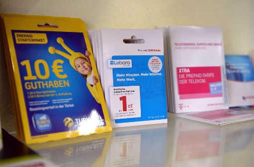 Der Missbrauch von im Voraus bezahlten SIM-Karten für Handys (Prepaid) ist der Deutschen Telekom zunehmend ein Dorn im Auge. Foto: dpa
