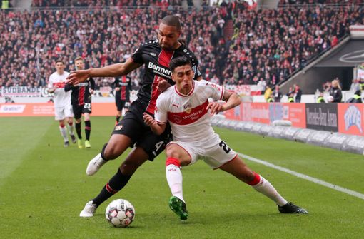 Nicolas Gonzalez konnte im Spiel gegen Bayer 04 Leverkusen nicht überzeugen. Foto: Pressefoto Baumann