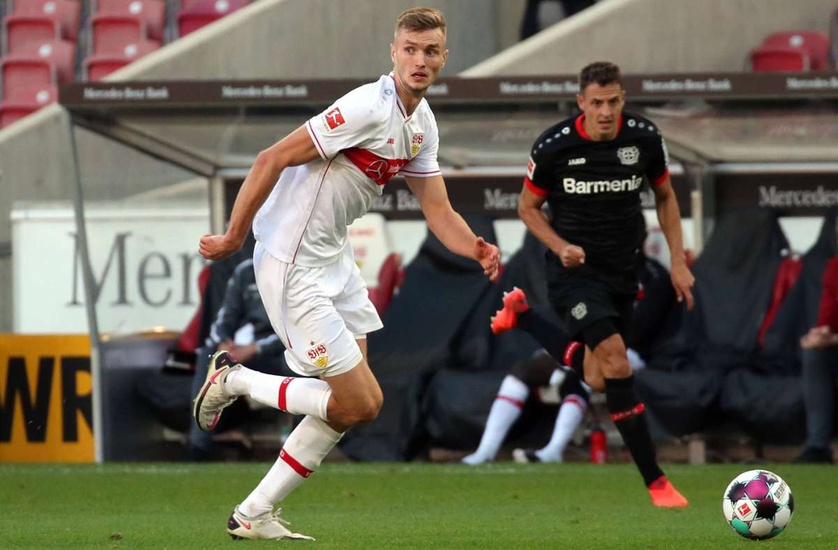 VfB-Stürmer Sasa Kalajdzic hat gegen Freiburg, Mainz und Leverkusen je ein Tor erzielt. Foto: imago