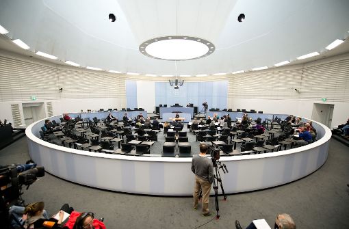 Zeugenbefragung im ersten NSU-Ausschuss des Stuttgarter Landtags. Foto: dpa