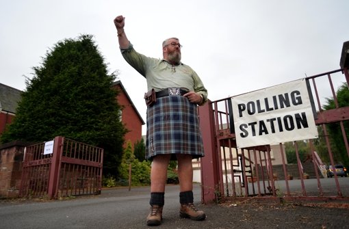 Im Schottenrock zum Wahllokal: Schottland stimmt über die Unabhängigkeit ab. Foto: Getty Images Europe