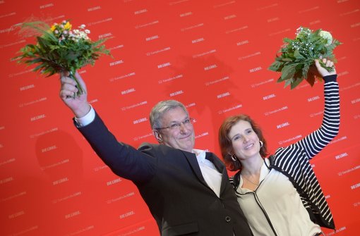 Katja Kipping und Bernd Riexinger bleiben Linke-Chefs. Foto: dpa