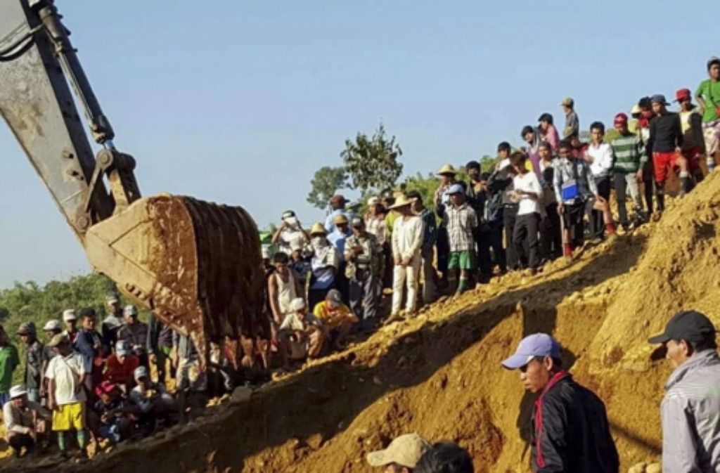 Bereits Mitte November (Foto) sind bei einem Erdrutsch an einer Jade-Mine mehr als hundert Menschen gestorben. Foto: dpa