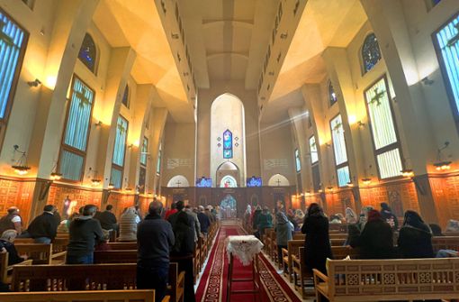 Gläubige in der Saint Mary Church im Kairoer Stadtteil Zamalek Foto: Spanhel