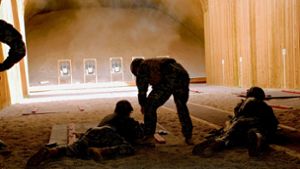 Direkt neben einem Wohngebiet trainieren die Soldaten der US-Army für ihren Einsatz im Nahen Osten. Foto: US-Army