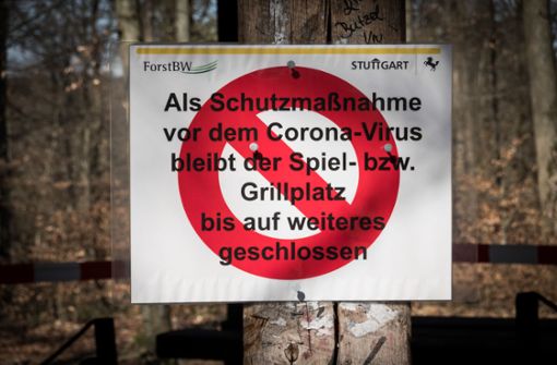 Auch Grillen ist verboten. Foto: Lichtgut/Achim Zweygarth