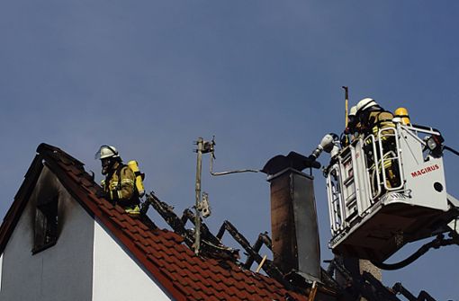 In Lauffen ist es am Montagnachmittag zu einem Dachstuhlbrand gekommen. Foto: 7aktuell.de/Hessenauer
