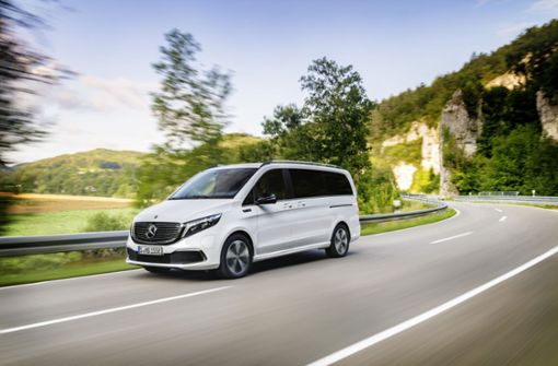 Der neue Mercedes-Benz EQV soll mit einer Batterieladung 405 Kilometer zurücklegen können. Foto: Daimler AG