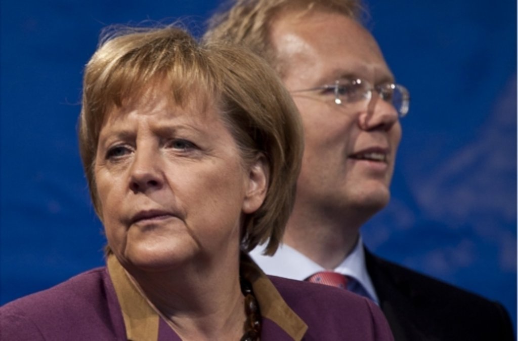 Angela Merkel erhielt bei ihrem Auftitt für OB-Kandidat Sebastian Turner nicht nur Applaus. Klicken Sie sich durch die Bilder.