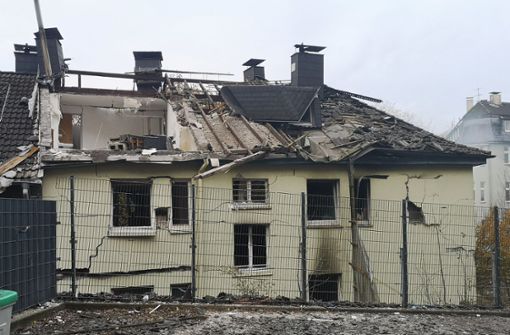 Das Haus ist nach der Explosion einsturzgefährdet. Foto: dpa/Otte Agentur und Pressefoto