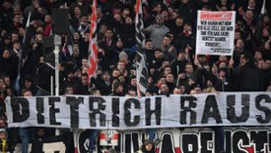 VfB-Fans sticheln erneut gegen Wolfgang Dietrich