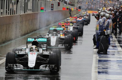 Lewis Hamilton holte sich den Sieg in Sao Paulo. Foto: AFP