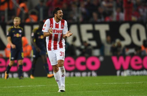 Auch Neuzugang Claudio Pizarro konnte die Köln-Niederlage gegen RB Leipzig nicht verhindern. Foto: AFP