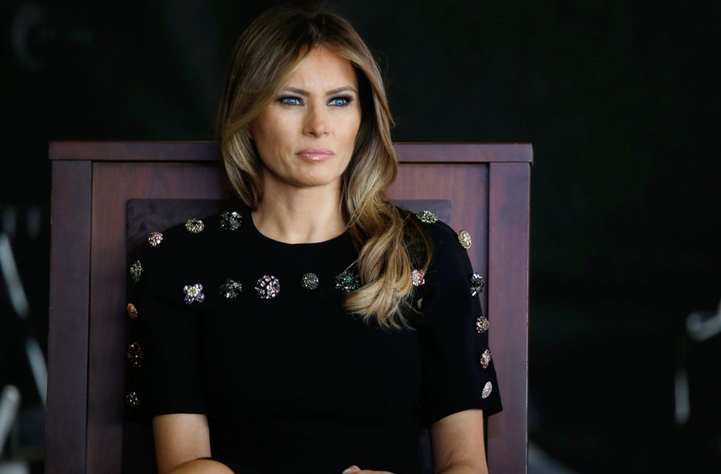 First Lady Melania Trump leidet an Embolisation. Foto: AP