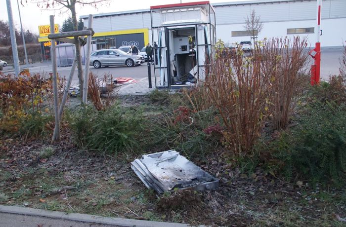 Vorfall in Rutesheim: Unbekannte sprengen Geldautomat