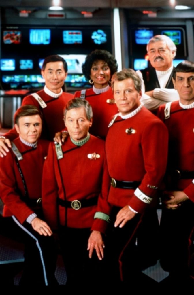 Klingonen, Vulkanier, Romulaner: Die Crew des Raumschiff Enterprise  aus dem Film „Star Trek VI – Das unentdeckte Land“ (1991).