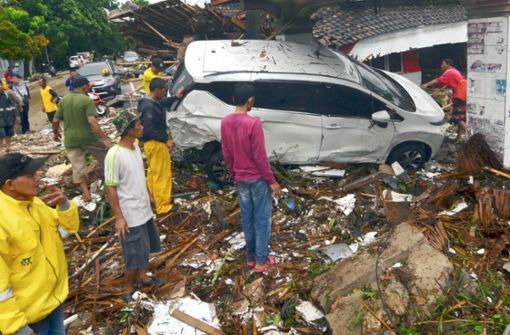 Bei einem Tsunami in Indonesien gab es viele Todesopfer. Foto: AP