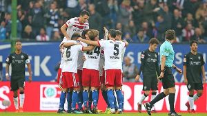 Der VfB Stuttgart hat beim HSV mit 1:3 verloren. Foto: Pressefoto Baumann