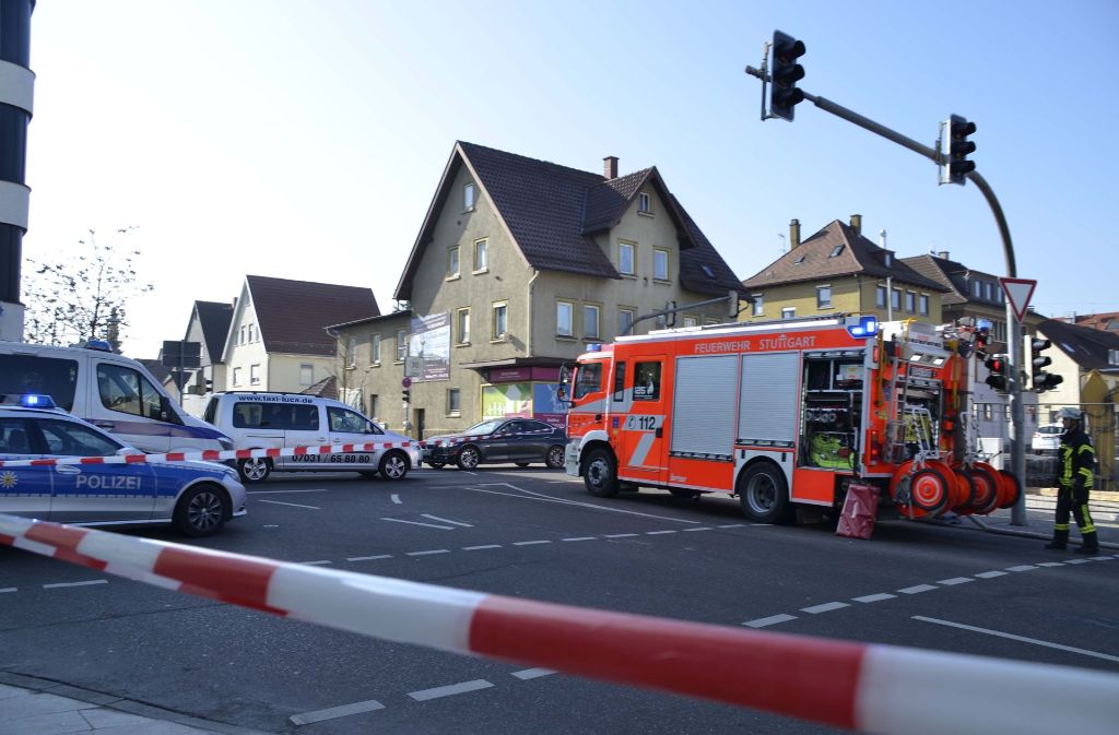 In Stuttgart-Vaihingen ist eine Straße nach einem Gasalarm gesperrt.