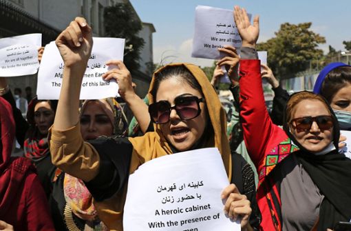 Proteste in Kabul: Viele Menschen wollen das Land verlassen. Foto: dpa/Wali Sabawoon