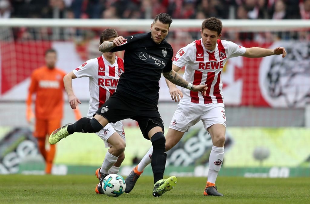 Vfb Stuttgart Beim 1 Fc Koln Daniel Ginczek Spendet Trost