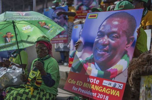 Wahlkampf in Simbabwe – zum ersten Mal seit Langem ohne Robert Mugabe. Foto: AP