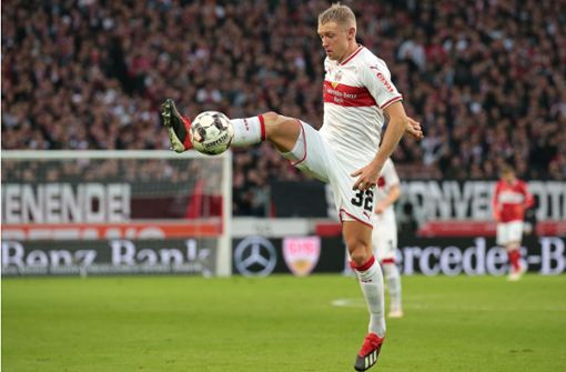 Andreas Beck kann seine Position in der VfB-Startelf rechts hinten einnehmen. Foto: Baumann